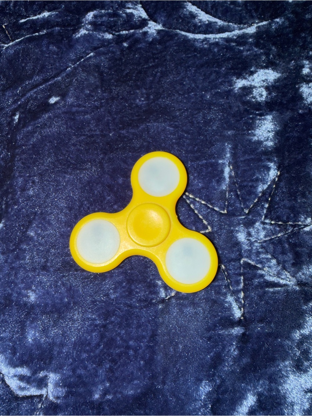 Yellow LED Spinner Fidget Toy for Kids